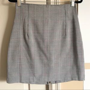 Vintage | Glen plaid mini skirt